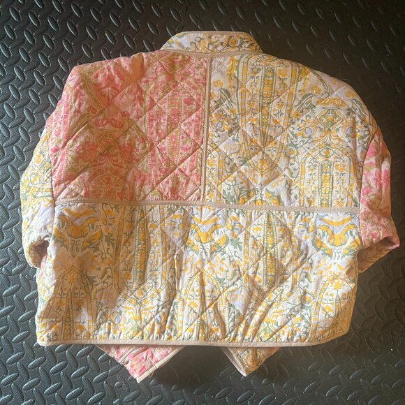 Crop Boxy Quilted Jacket sz M - Picture 3 of 7